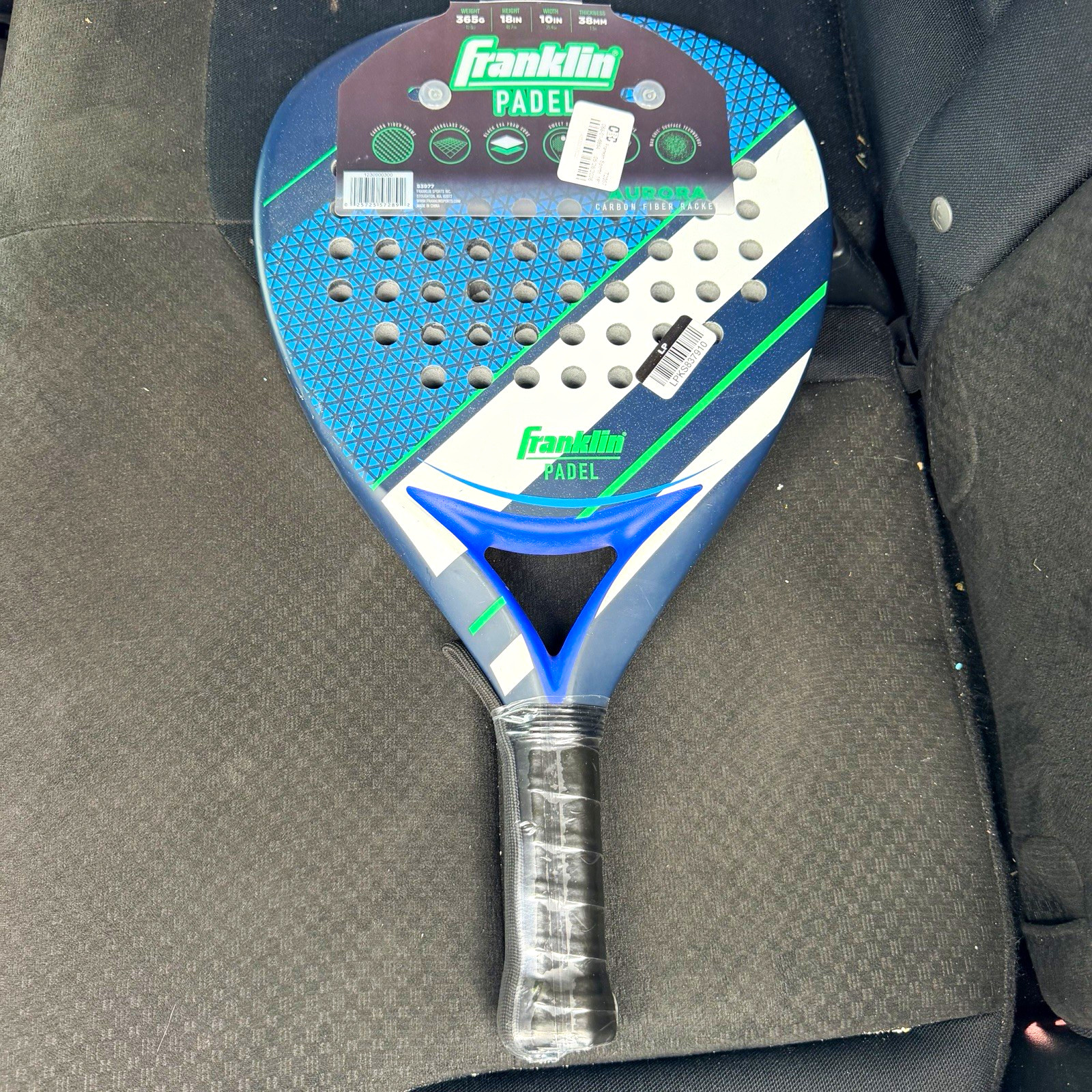 Franklin Sports Aurora Carbon Fiber Padel Racket Paddle MPN 53977