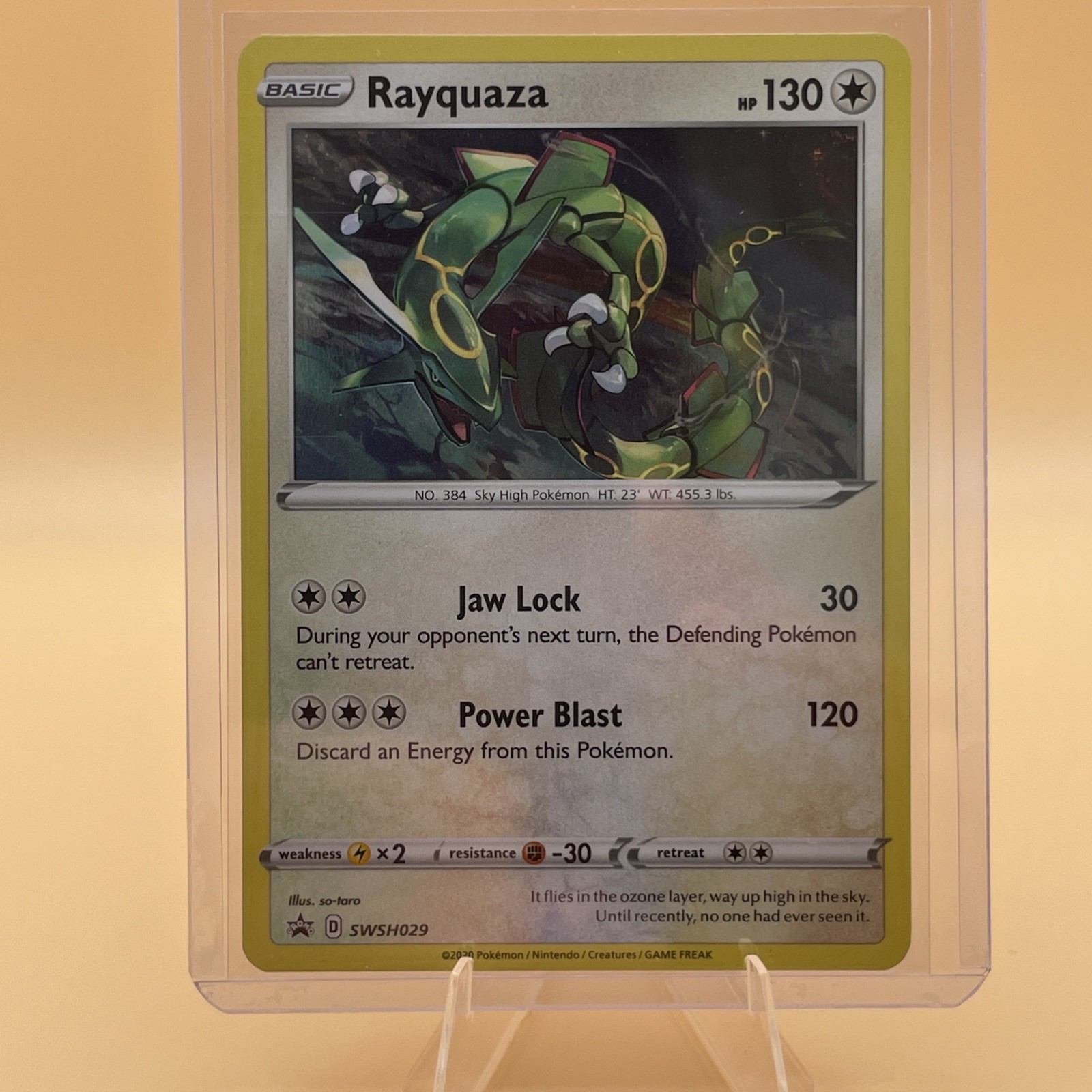 Rayquaza Swsh029 Holo Black Star Promo NM Cosmos Foil Rayquaza Swsh029 Holo Black Star Promo NM Cosmos Foil