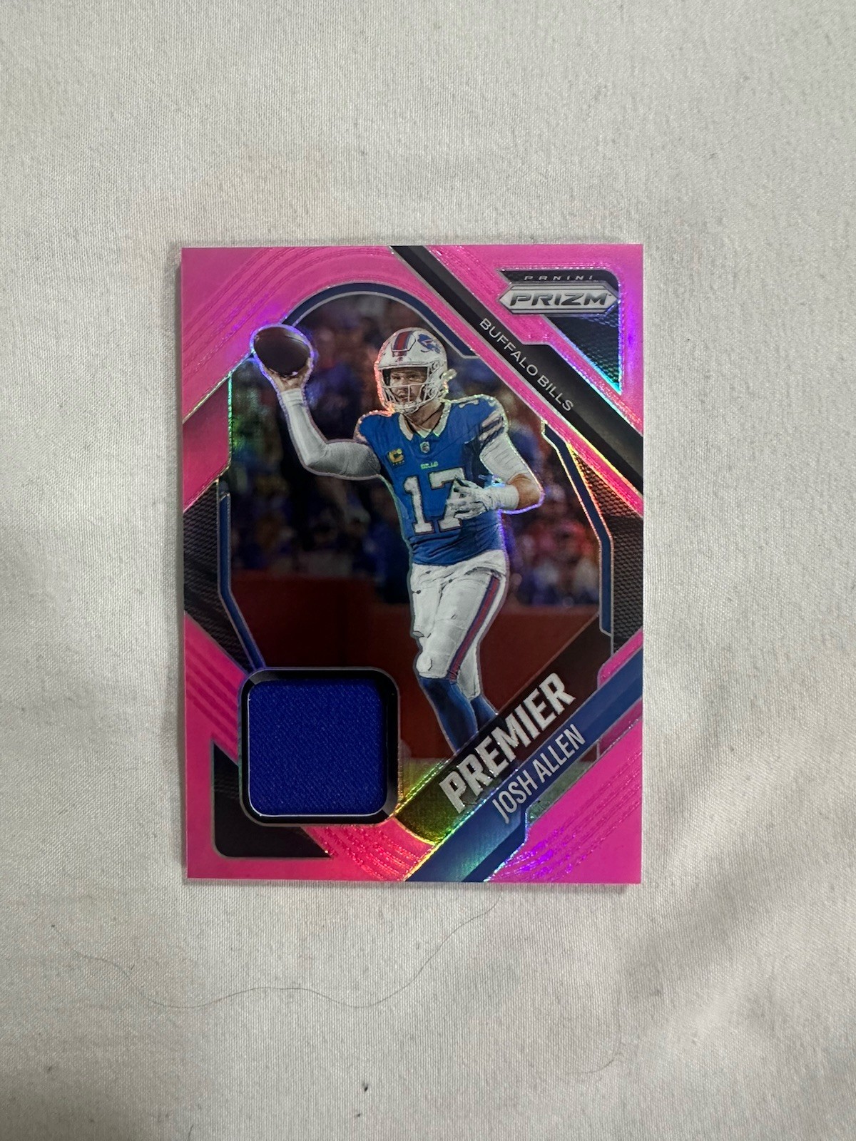2025 Prizm Josh Allen Pink Premier Patch Card Amazing Condition