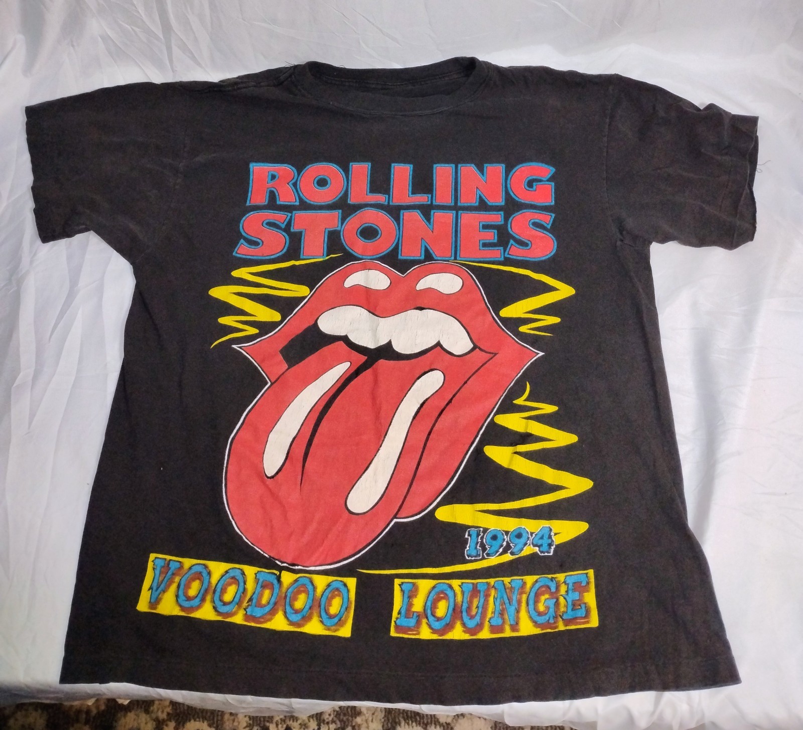 Rare Vintage Rolling Stones 1994 Voodoo Lounge Tee Shirt Large Rare Vintage Rolling Stones 1994 Voodoo Lounge Tee Shirt Large
