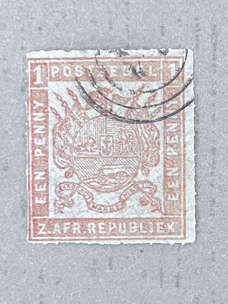 Transvaal 42a / 1875-1876 1p Rouletted Stamp / Used