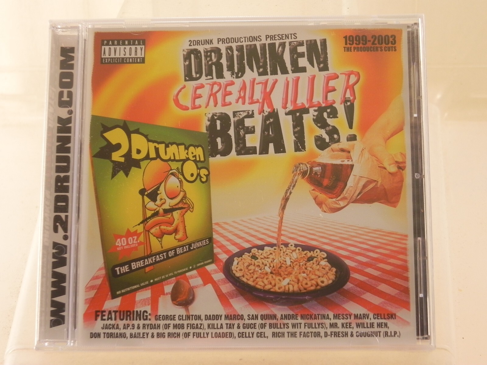 Drunken Cereal Killer Beats - Cellski, Messy Marv,Nickatina, Jacka, CD SEALED NU Drunken Cereal Killer Beats - Cellski, Messy Marv,Nickatina, Jacka, CD SEALED NU