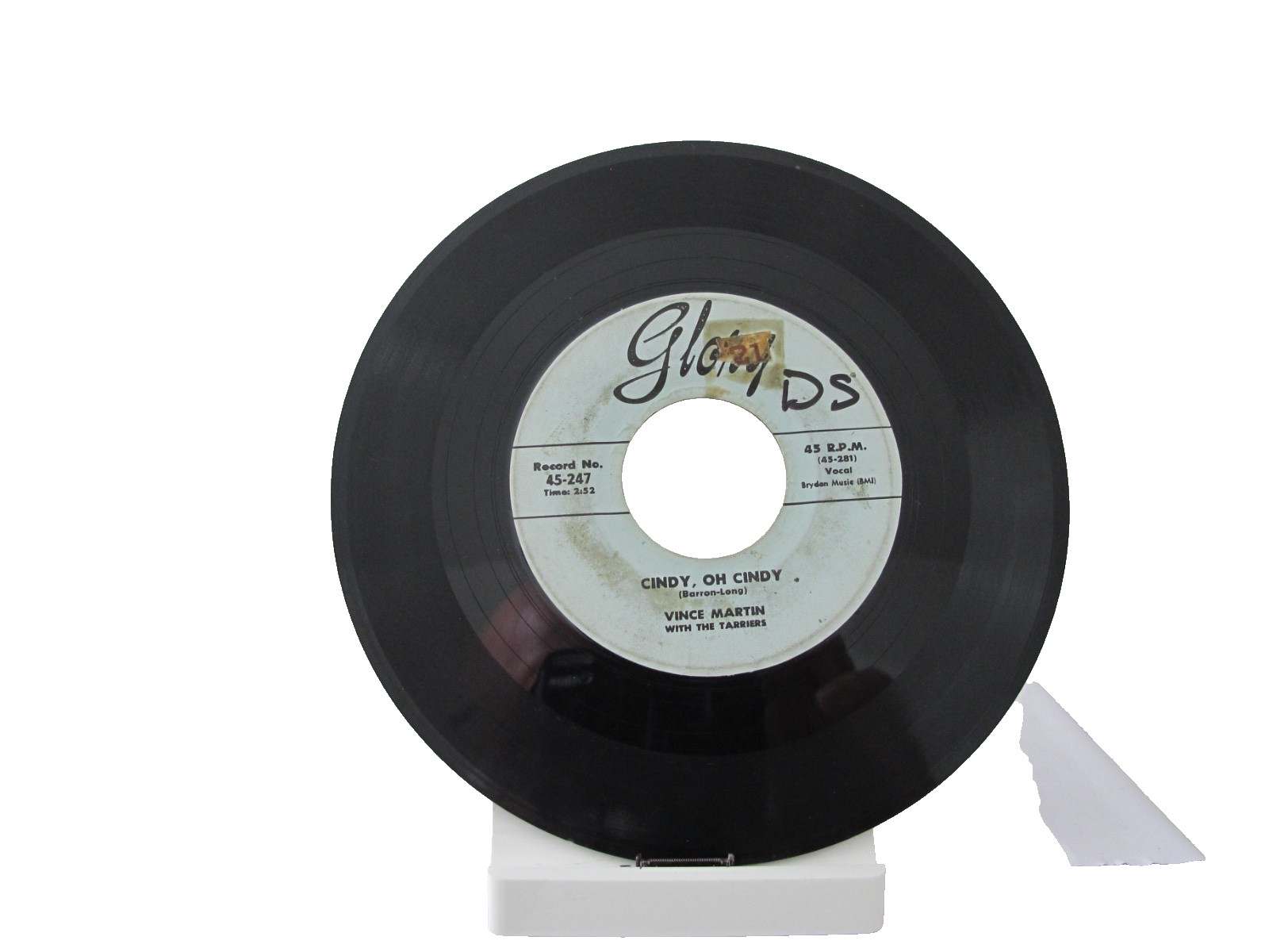 45 RECORD - VINCE MARTIN - CINDY OH CINDY 45 RECORD - VINCE MARTIN - CINDY OH CINDY
