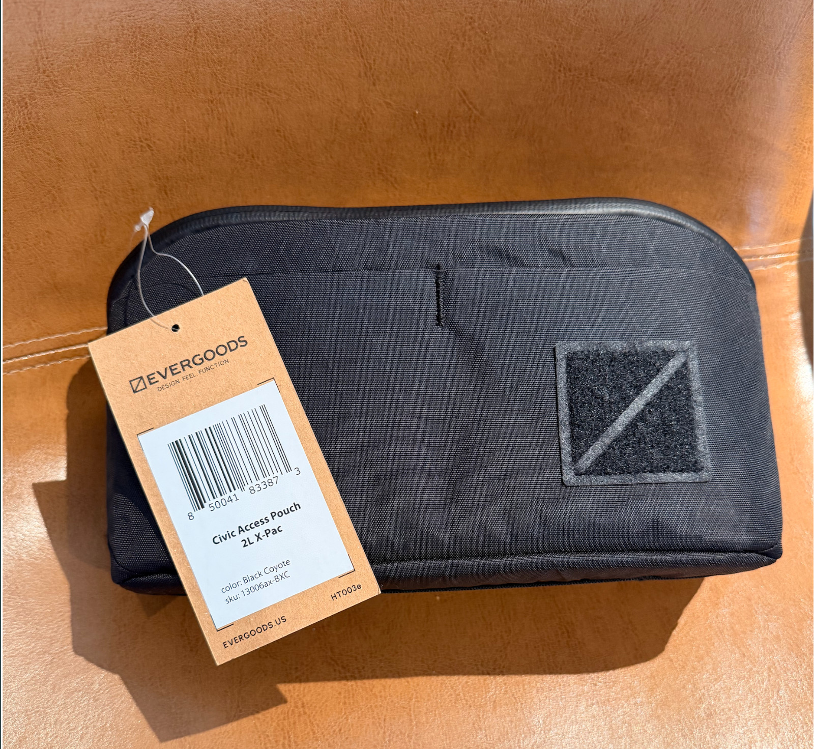 Evergoods CAP2 Civic Access Pouch 2L Slate Grey Orange Interior