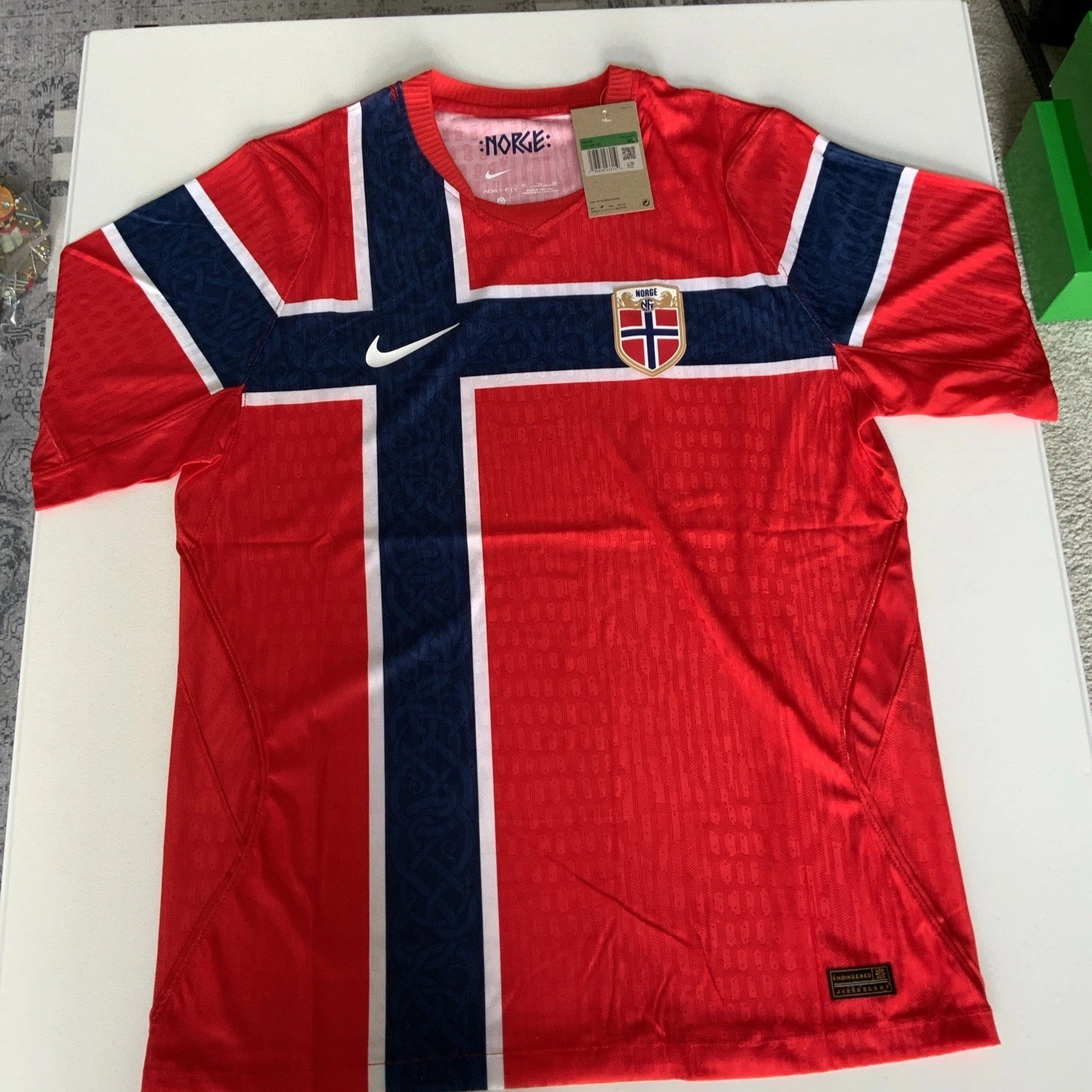 NWT Norway Nike 2026 Authentic Aero-FIT Home Jersey Men M NWT Norway Nike 2026 Authentic Aero-FIT Home Jersey Men M