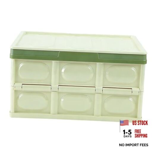 YoRise Car Trunk Organizer, Plastic Waterproof Foldable Car Cargo Storage Green
