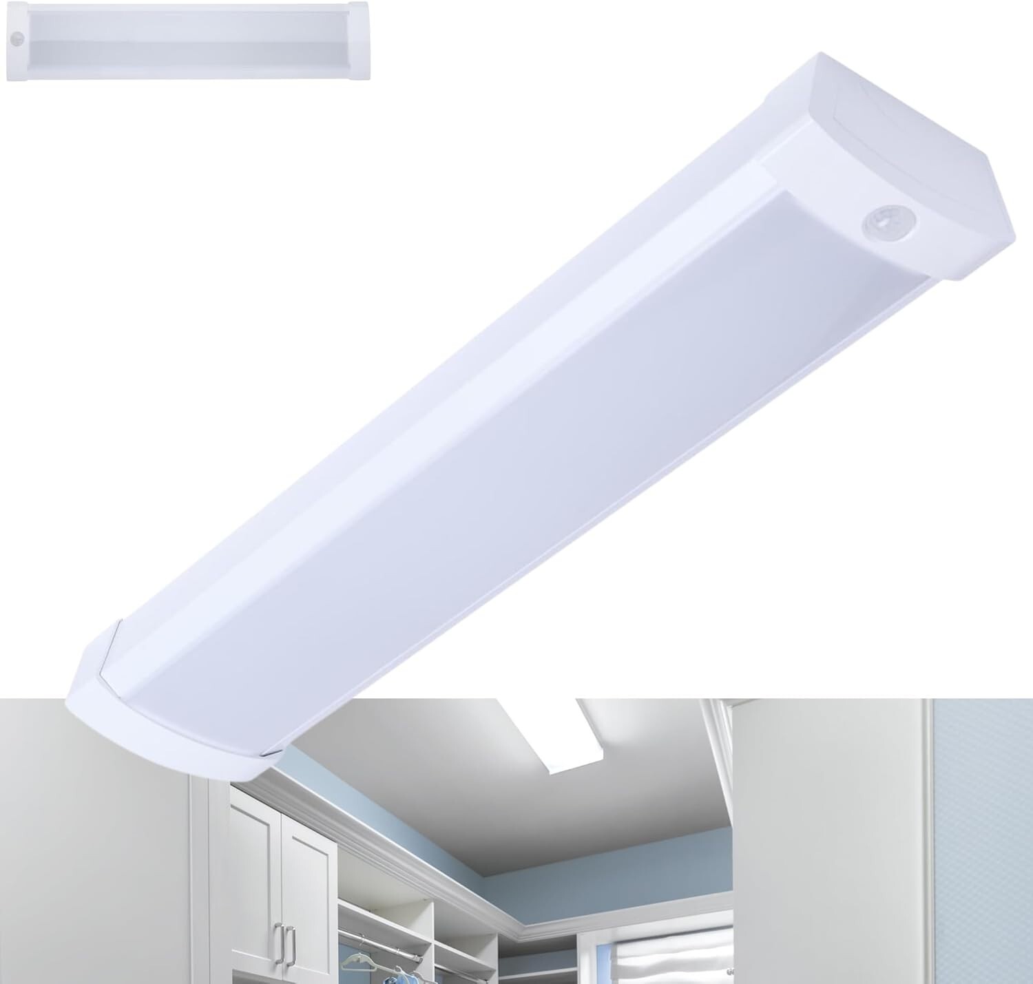 Satco 65-1214 - LED 2\' Wrap w/ PIR Motion Sensor - CCT Select (1 or 4 Pack) Satco 65-1214 - LED 2\' Wrap w/ PIR Motion Sensor - CCT Select (1 or 4 Pack)