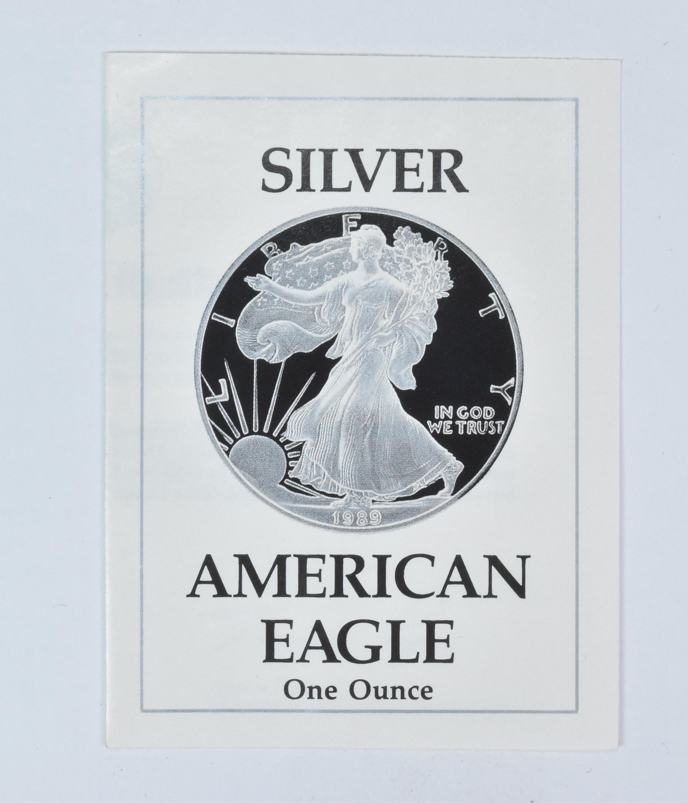 COA 1989-S American Silver Eagle Proof COA 1989-S American Silver Eagle Proof
