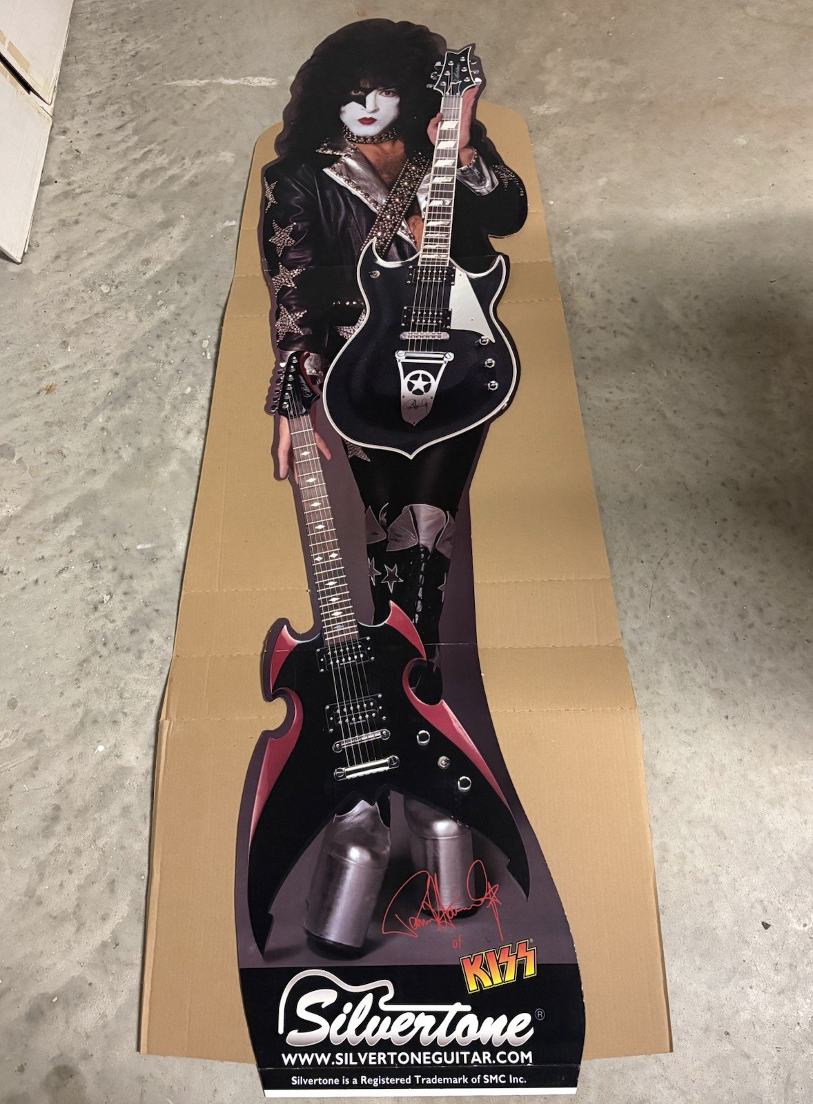 Paul Stanley KISS Silvertone Lifesize standup Cutout Starchild