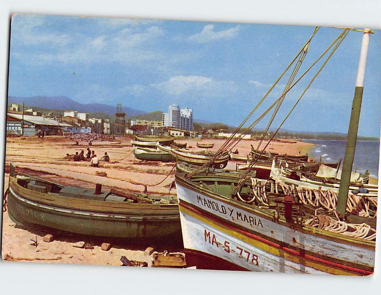Postcard Vista De La Playa Mataró  Spain