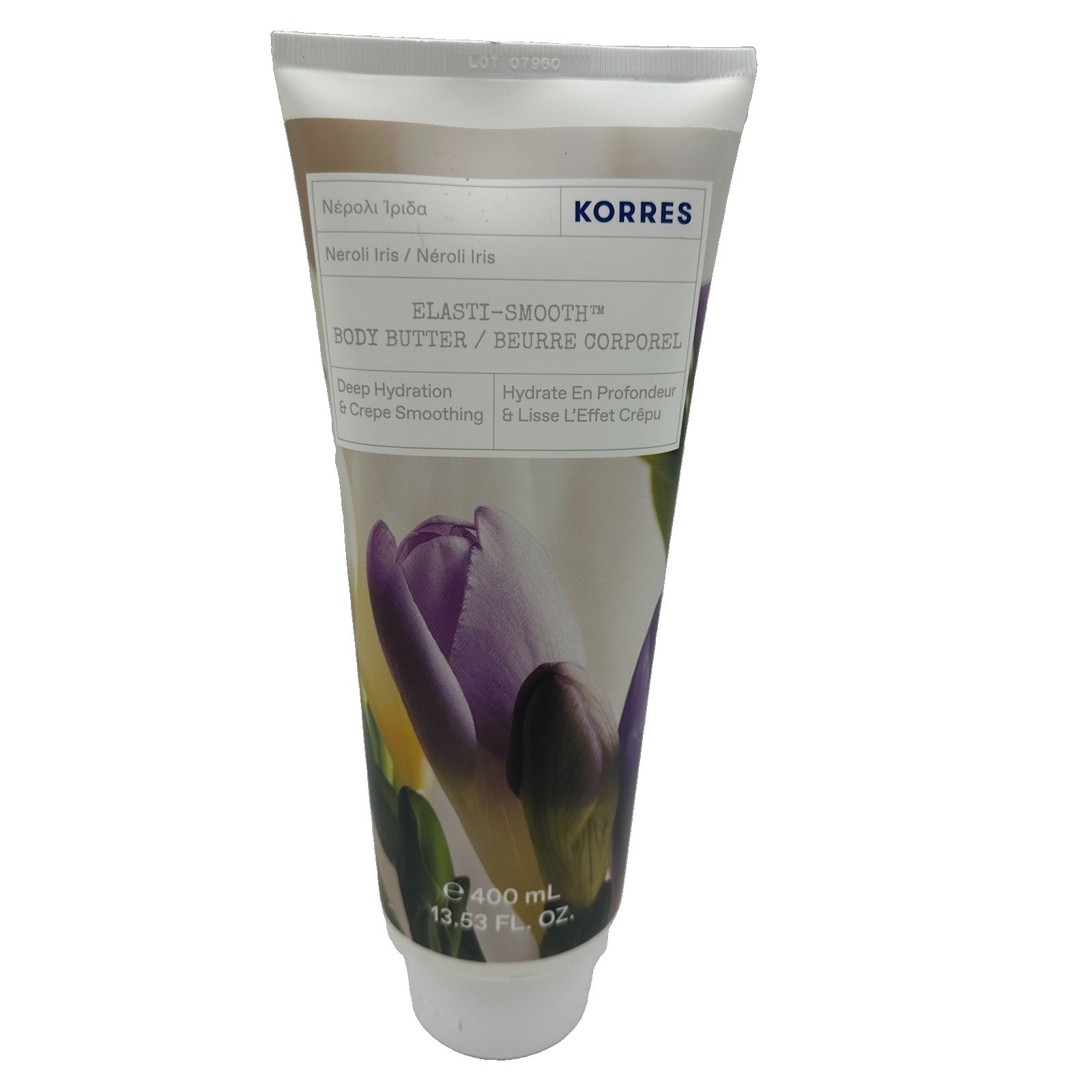 Korres Elasti-Smooth Body Butter Neroli Iris 13.53 fl oz 400 mL New Sealed