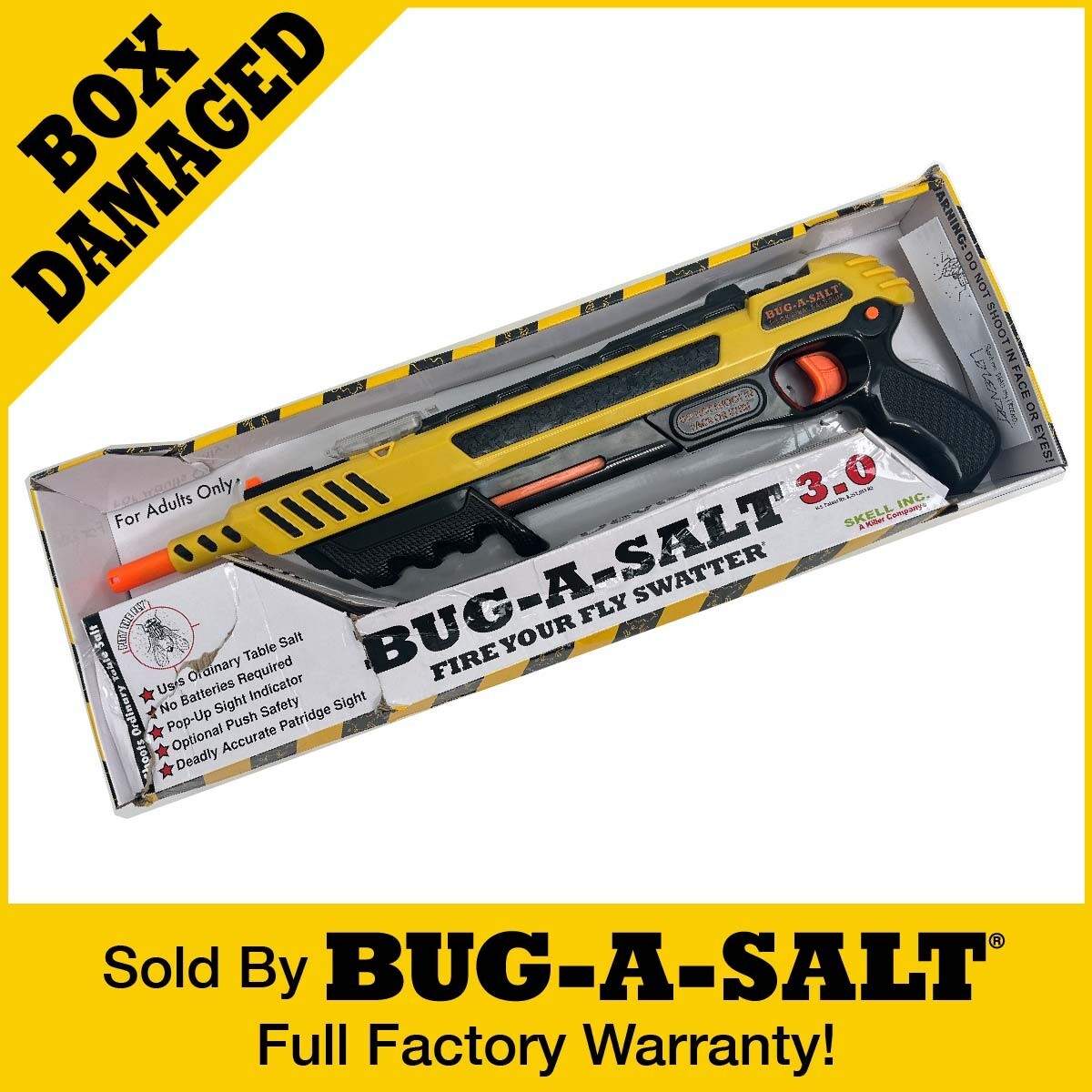Damaged Box BUG-A-SALT YELLOW 3.0