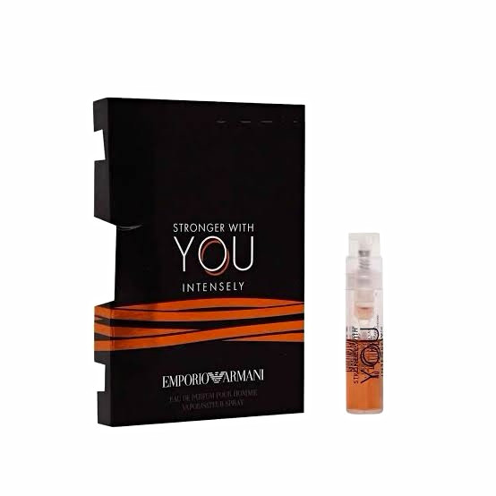 5 Emporio Armani Stronger With You Intensely EDP Spray Samples Vial 0.05 fl oz
