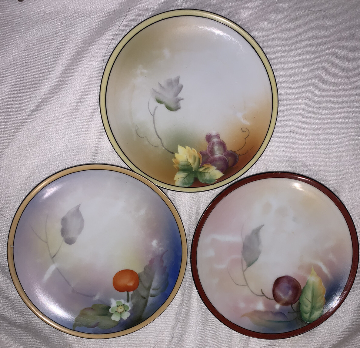 Vintage Noritake Hand Painted Morimura Plate Made in Japan Beautiful Set Of 3 Vintage Noritake Hand Painted Morimura Plate Made in Japan Beautiful Set Of 3