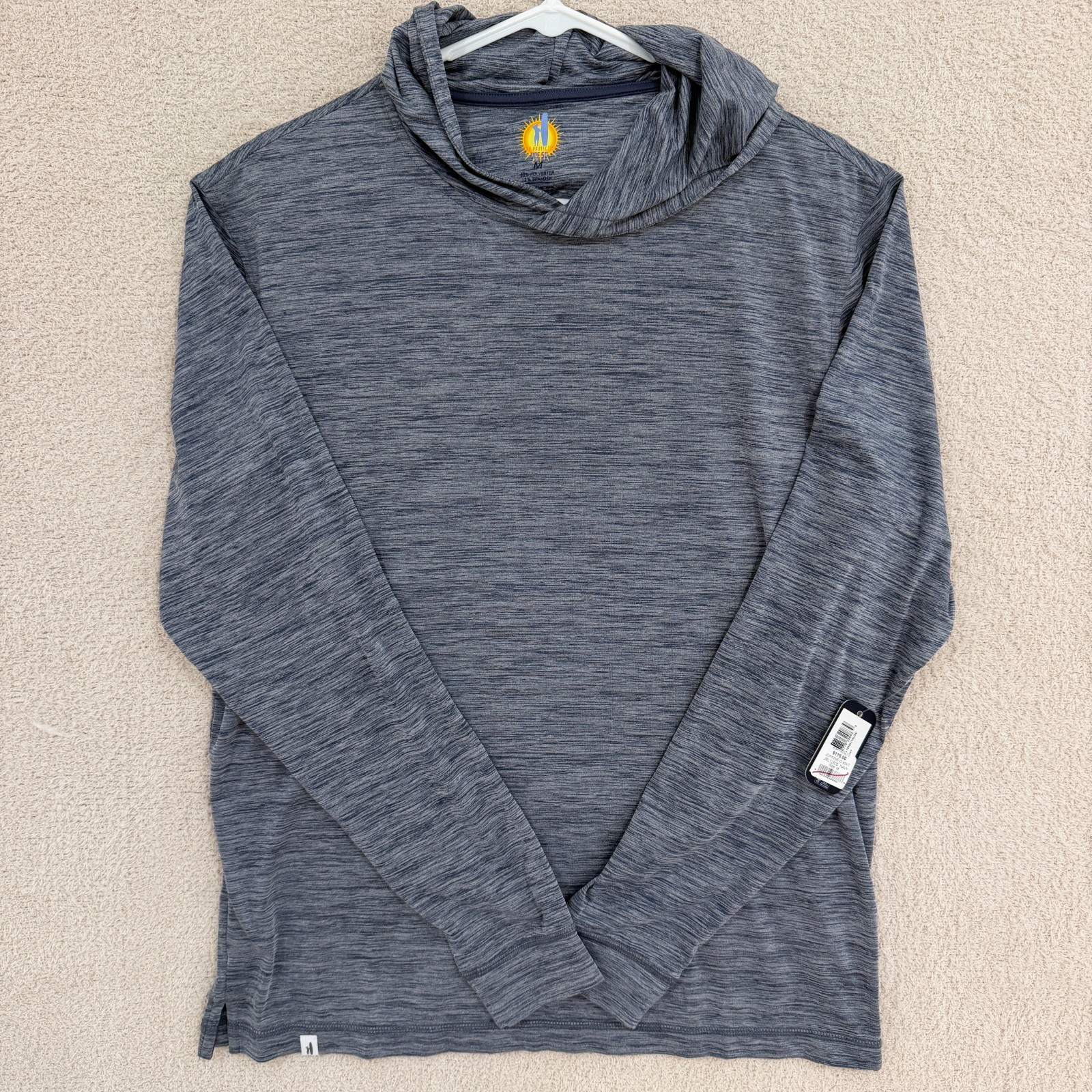 NWT johnnie-O Talon Hoodie Mens M Navy Performance UPF 50 Lightweight JMLT2620