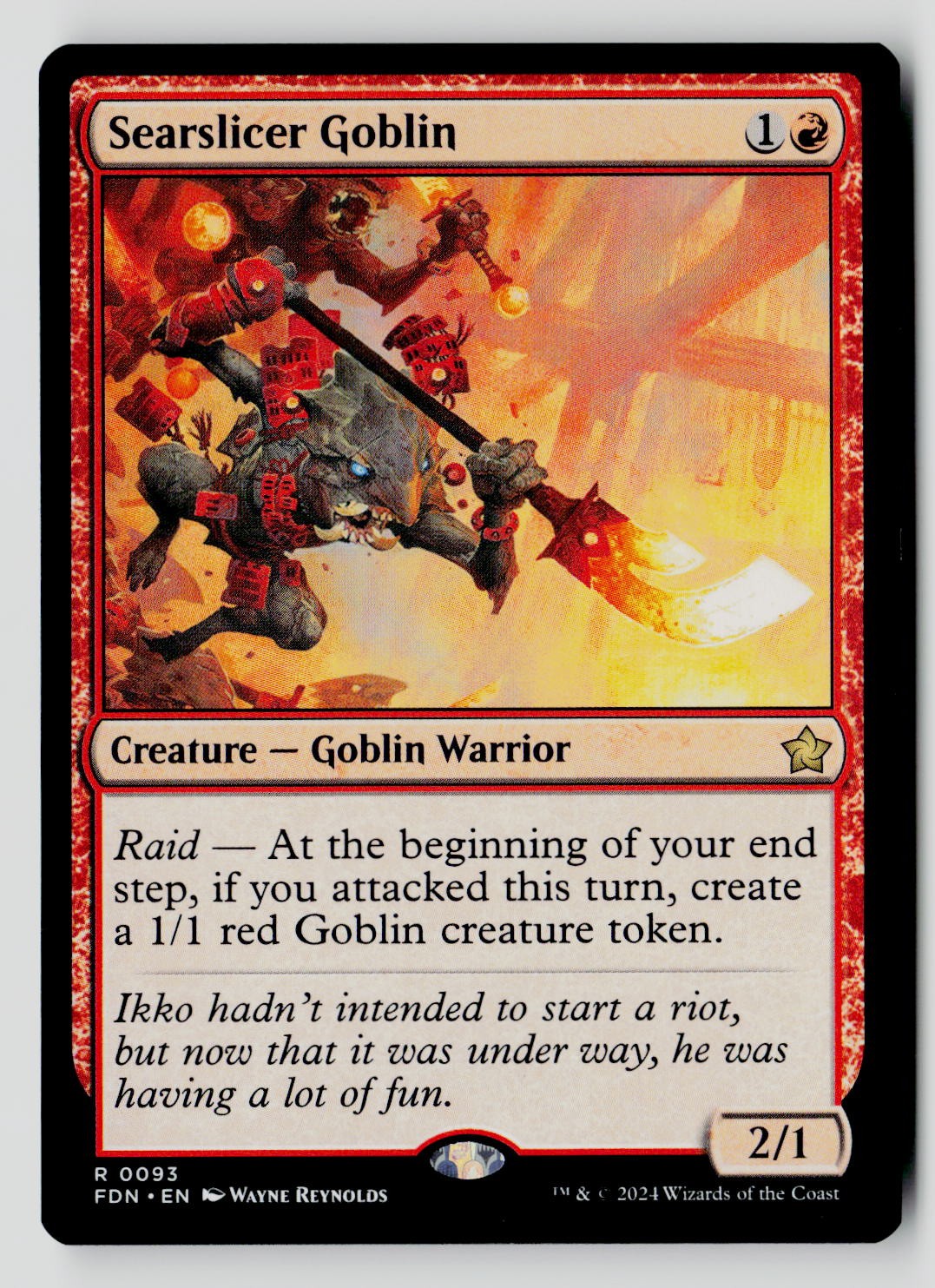 Searslicer Goblin 93 R MTG LIST NM