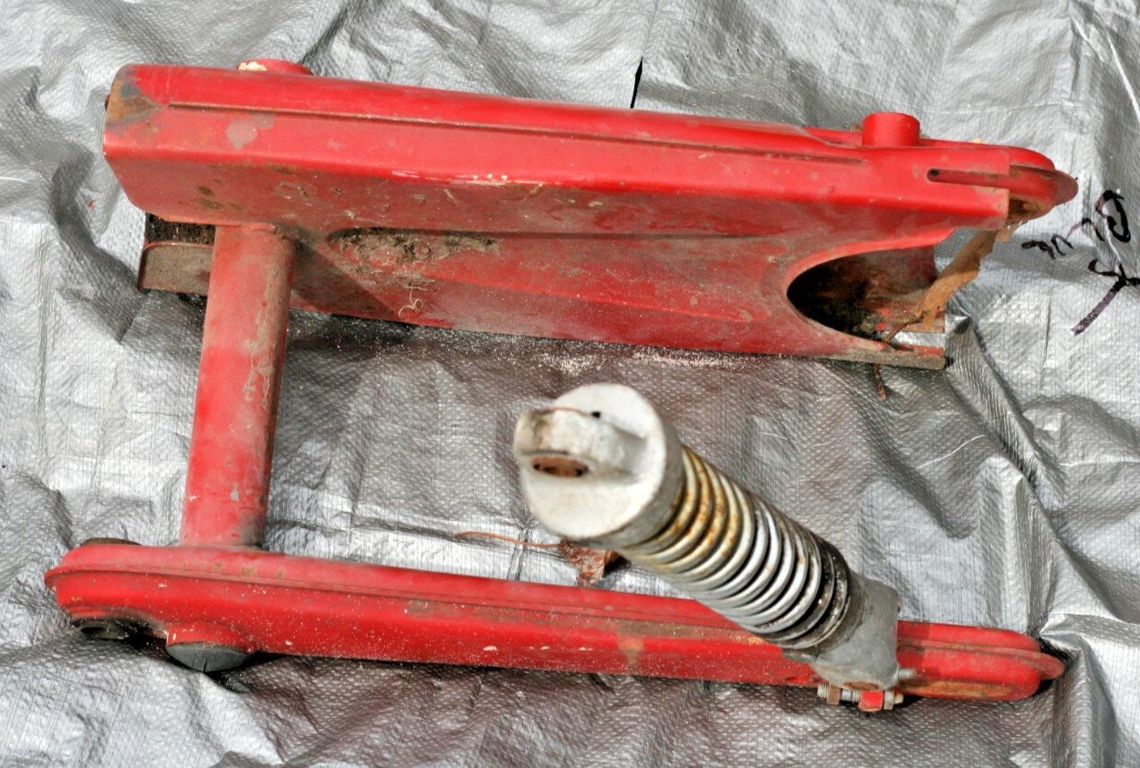 1967 SEARS 250 PUCH TWINGLE MODEL 810 OEM SWING ARM SHOCK #1