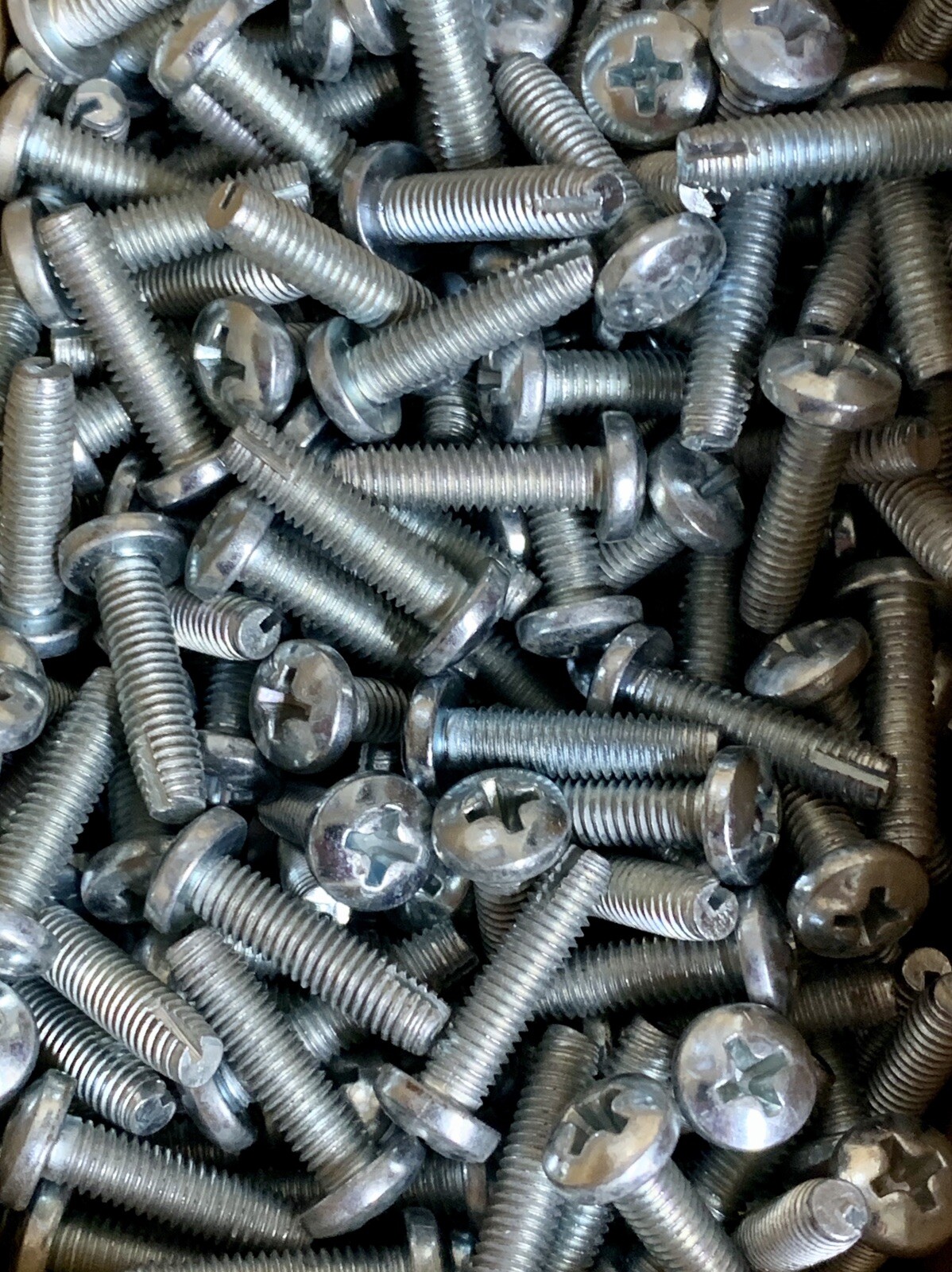 (1,000) 8-32 X 3/4 Thread Cutting Screw Type 1 Pan round Steel Self Tap #8/32 