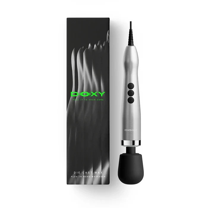 Doxy Die Cast Max Plug-In Wand Massager - Silver