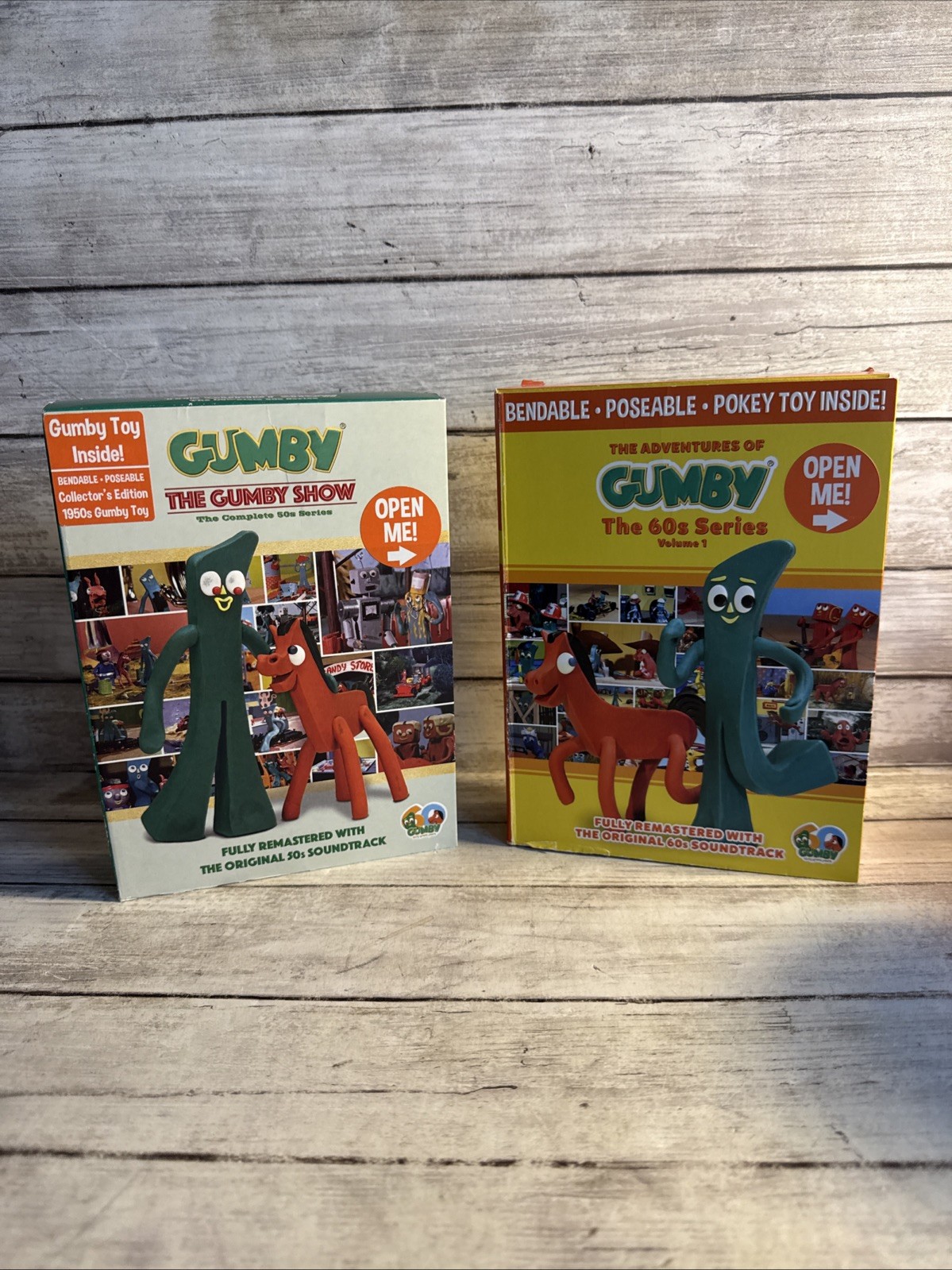 New Adventures of Gumby 60s Series Vol 1 + The Gumby Show 50s Series DVD Toys