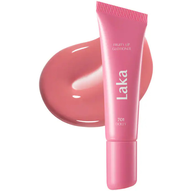 NIB 100% Authentic Laka Hydrating High Shine Lip Gloss Serum,0.35oz,5 colors