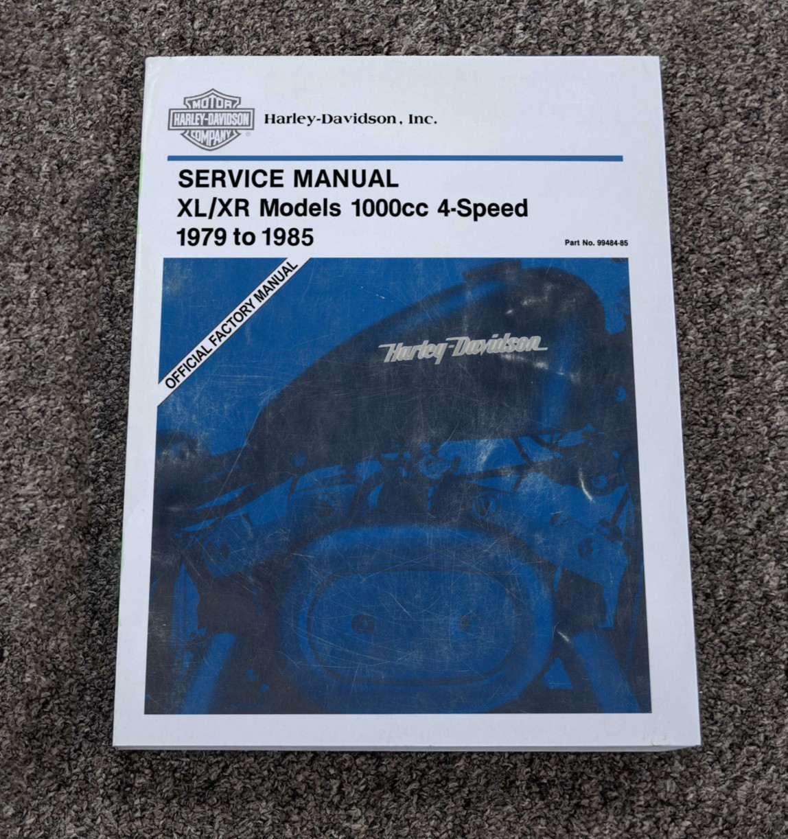1984 1985 Harley Davidson Sportster Roadster Motorcycle Service Manual 