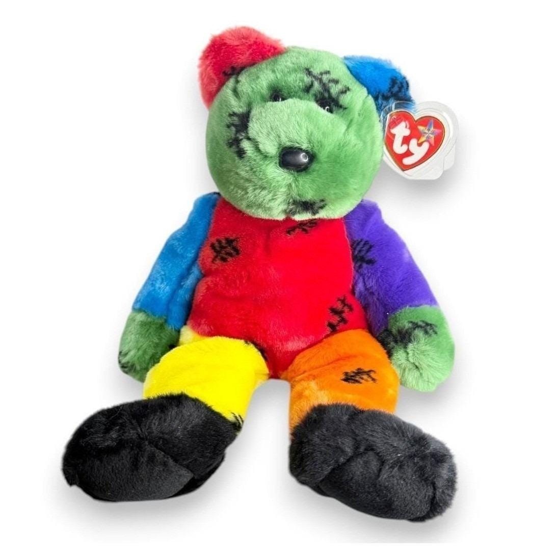 Frankenteddy | Monster Mash Buddy | Mint Heart Tag TY Beanie Buddy