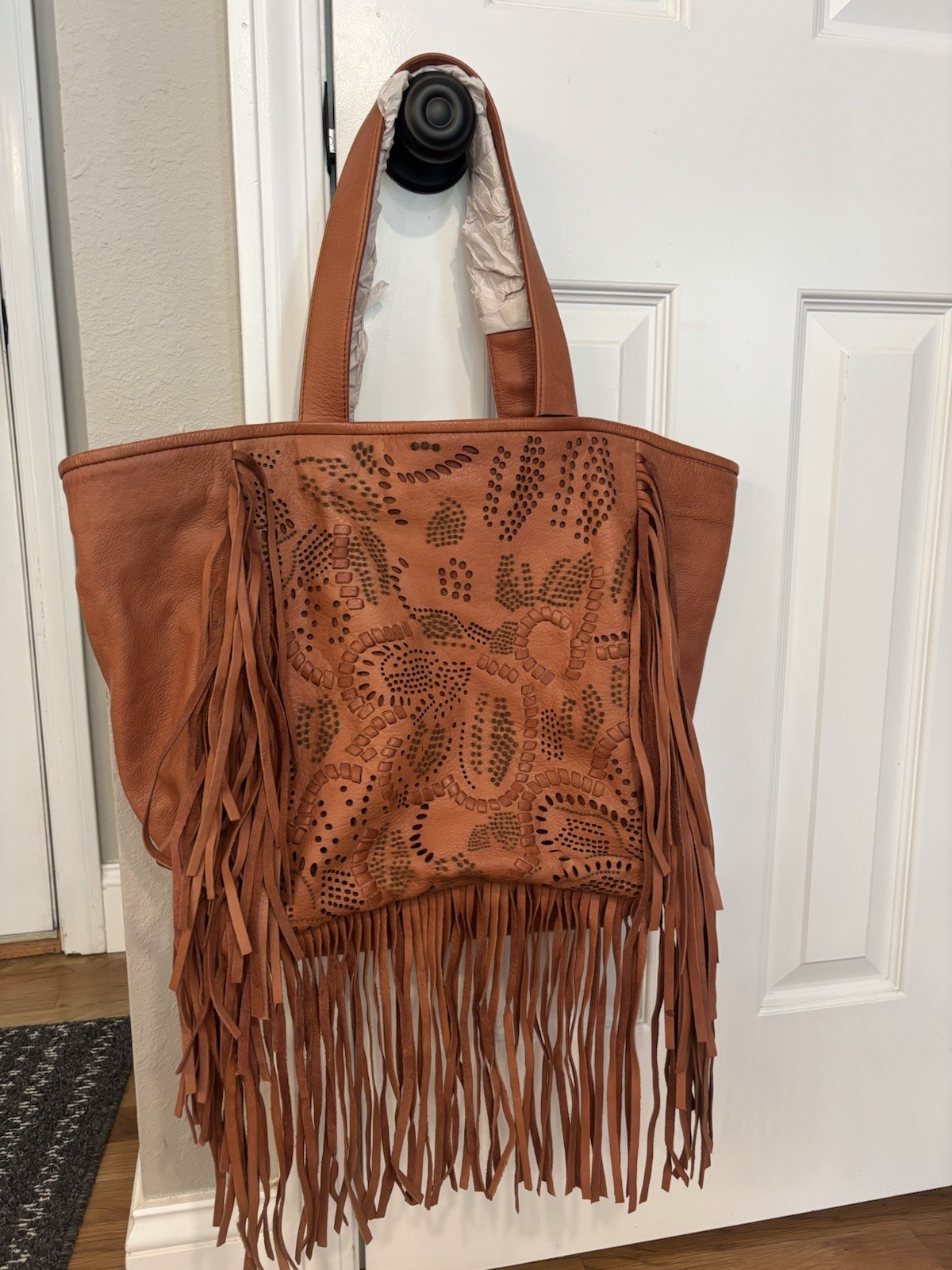 NWT Frye Vivian Leather Tan Tote MSRP $348 