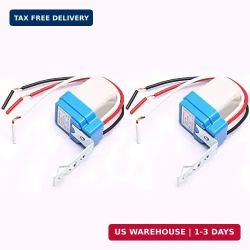 2PCS AC DC 12V Auto On Off Photocell Street Light Sensor Switch Photoswitch