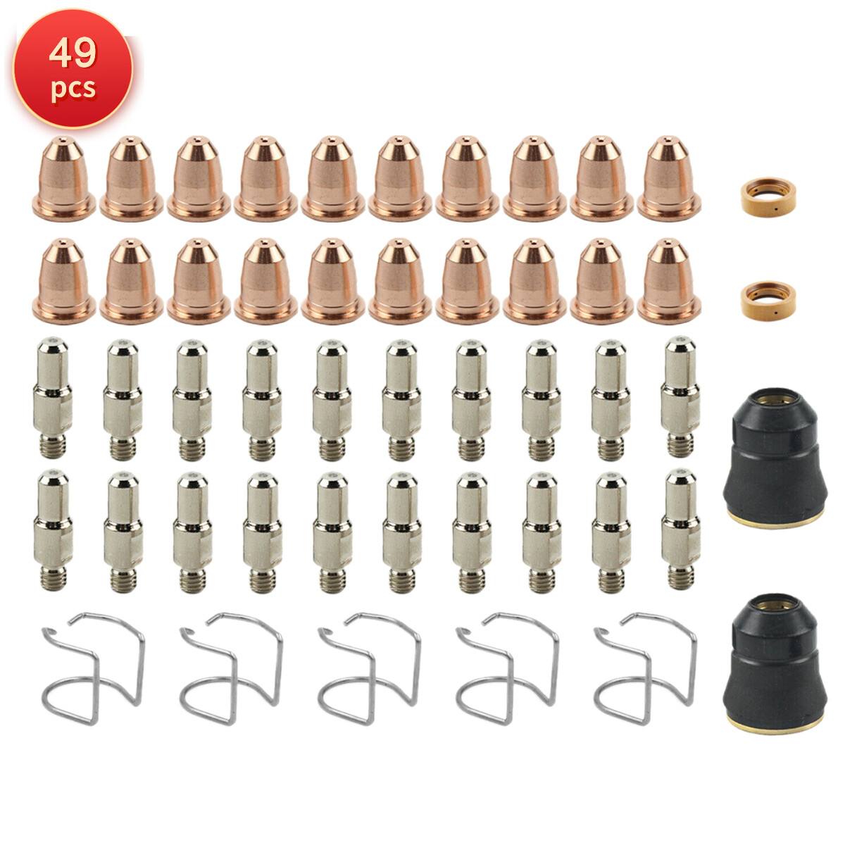 49 pcs 30A 0.8mm Consumables Kit fits Cornwell MMWP700DVI MMWP125I Plasma Cutter