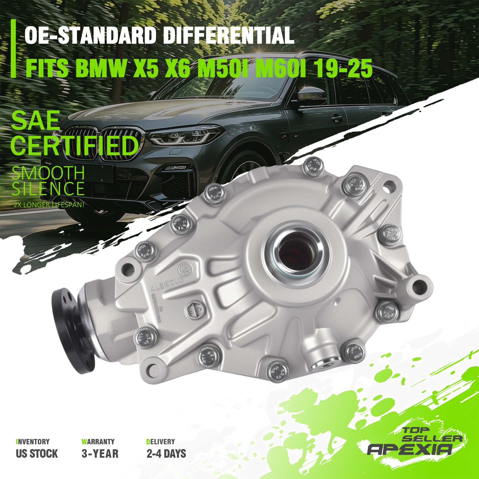 31507934391 Fits BMW X5 X6 G05 G06 M50i M60i Front Axler Differential Ratio 3.15 31507934391 Fits BMW X5 X6 G05 G06 M50i M60i Front Axler Differential Ratio 3.15