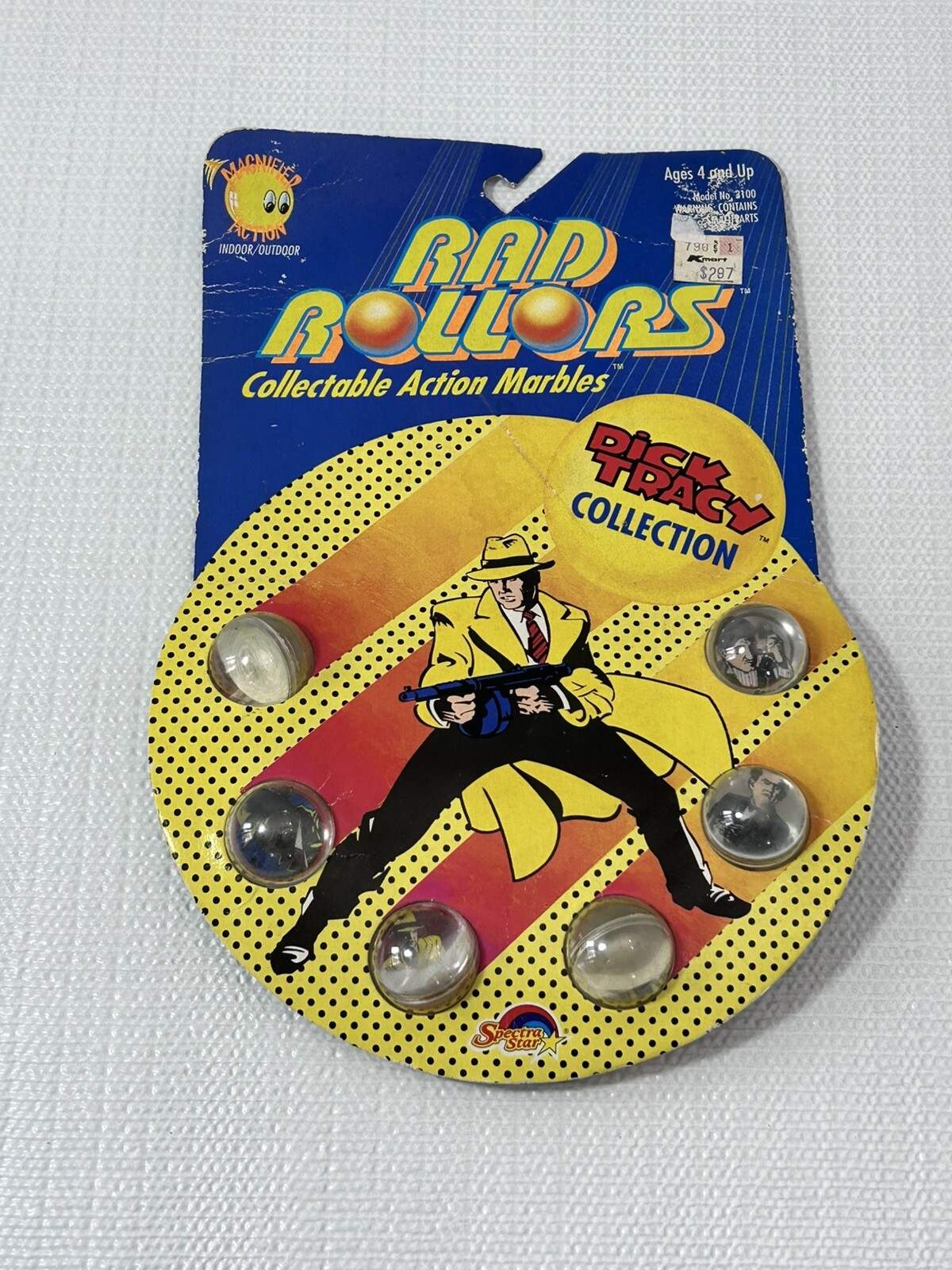 VTG 1990 Rad Rollors Collectable Action Marbles The Dick Tracy Collection Sealed