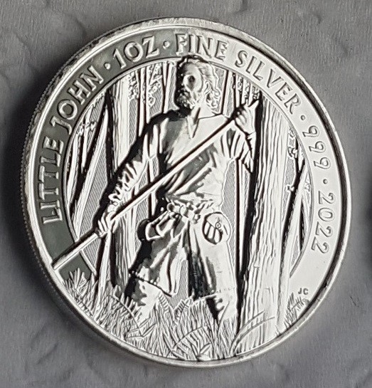 UK Little John 2022  1 oz Silver Coin .999 (similar to Britannia)