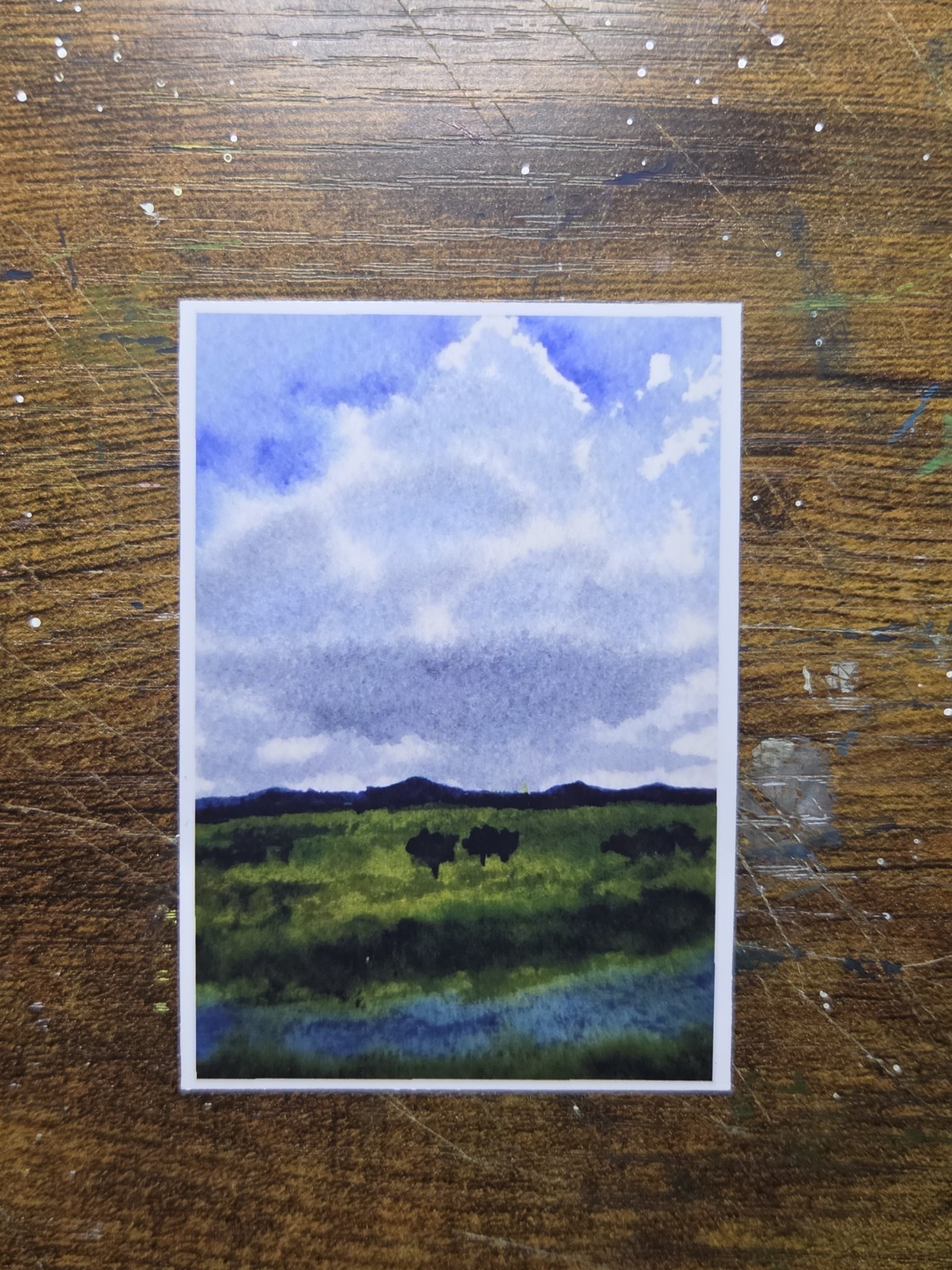 ACEO *Art Print of Original Watercolor landscape painting (2.5x3.5 inches)