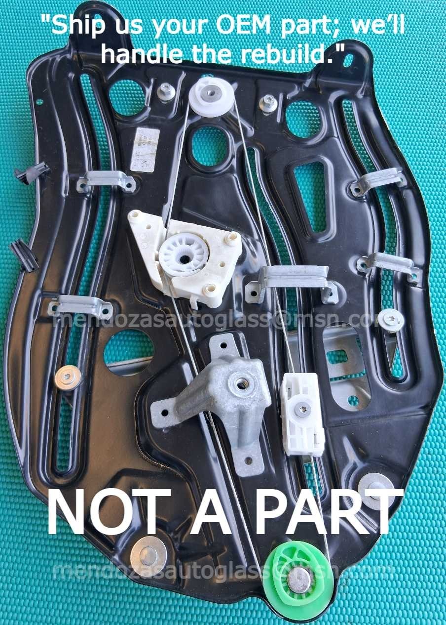 2004-10 BMW 6 Series CONV Quarter Window Regulator Rear Driver - Rebuild Service