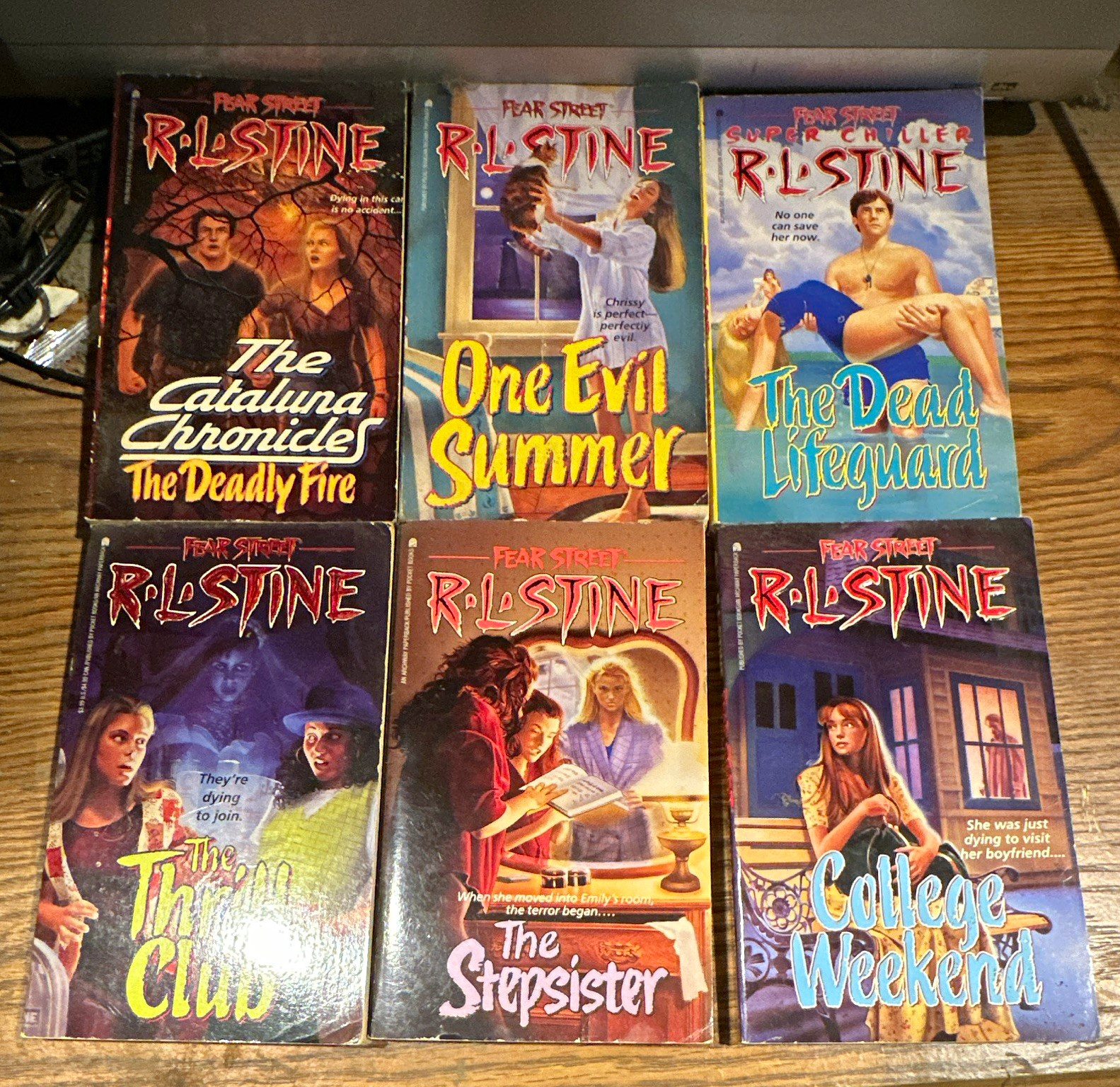 R.L. Stine Fear Street Lot of 6 Paperback Horror Young Adult Fiction Novels