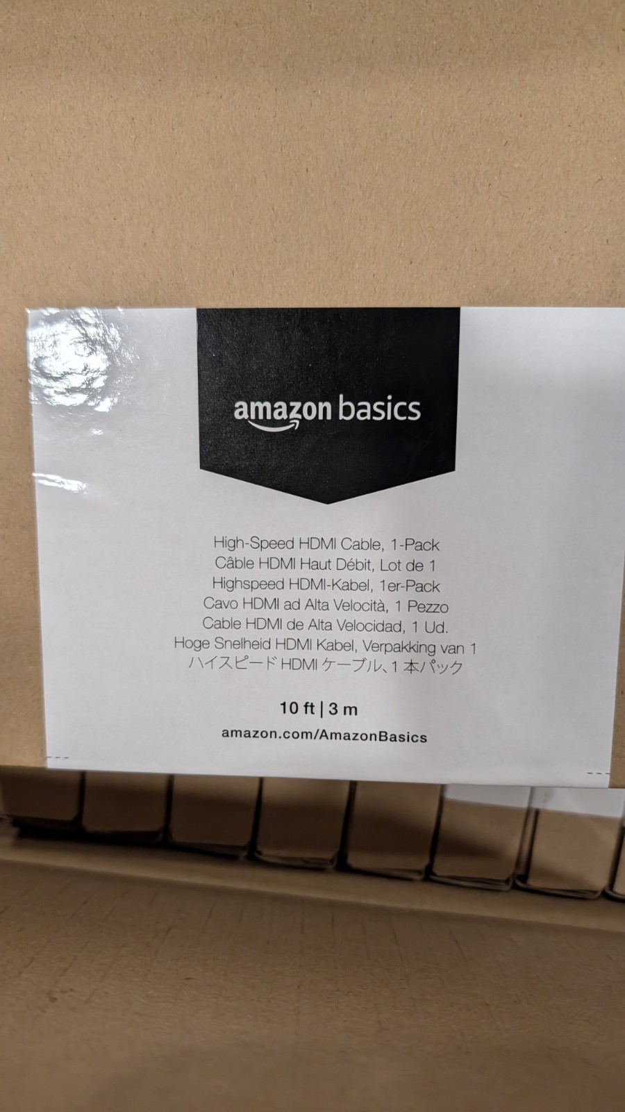 Amazon Basics 10ft HDMI 2.0 Cable 4K 60Hz High-Speed 2/3/5/10 Pack Bulk Discount