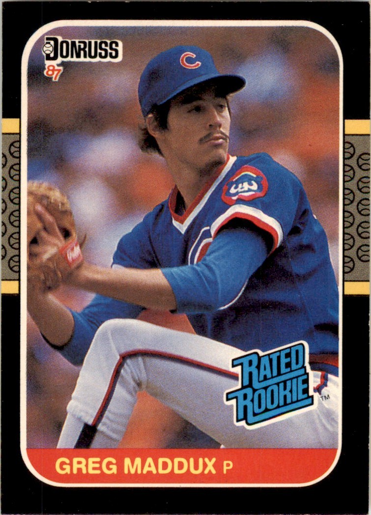 1987 Donruss #36 Greg Maddux RC Chicago Cubs EX-MT