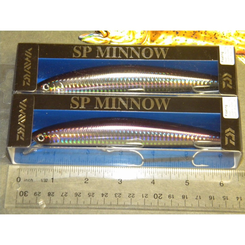 Daiwa Salt Pro SP Minnow Striper FLOATING Lure DSPM15F18 Purple Back Silver Lot2
