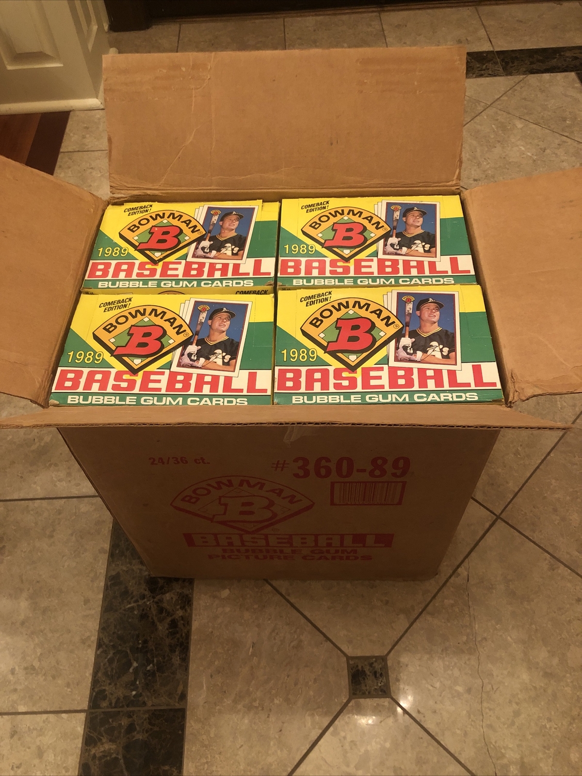 1989 Bowman Baseball Wax Box- From Sealed Case- Ken Griffey Jr Rookie RC 1989 Bowman Baseball Wax Box- From Sealed Case- Ken Griffey Jr Rookie RC