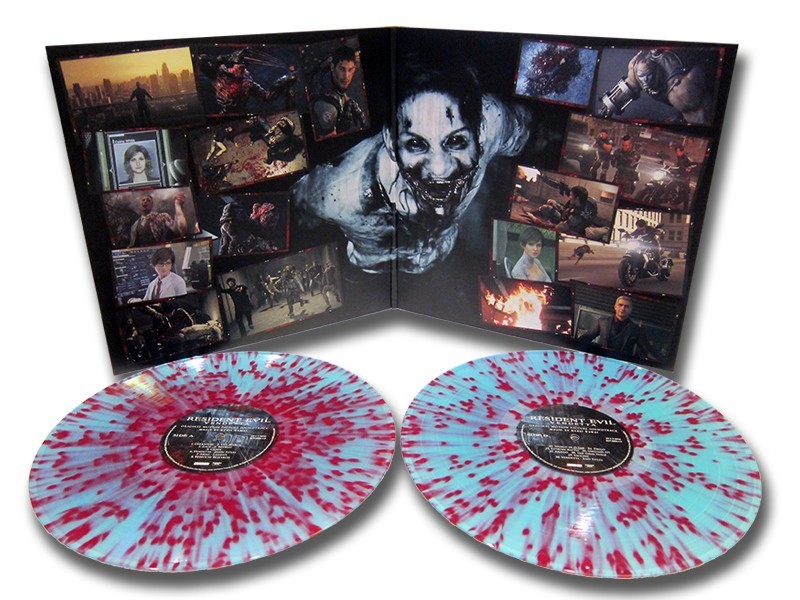 RESIDENT EVIL: VENDETTA Soundtrack SPLATTER VINYL DOUBLE LP - Sealed RARE OOP