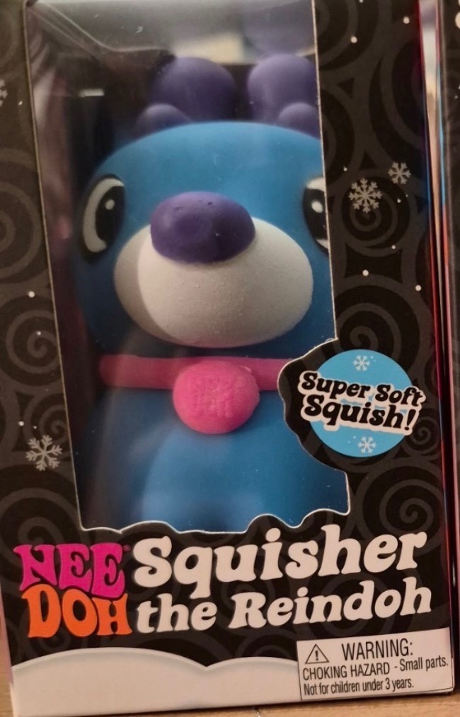 NeeDoh Squisher Reindoh- Hard to Find- 💯 Authentic- Blue