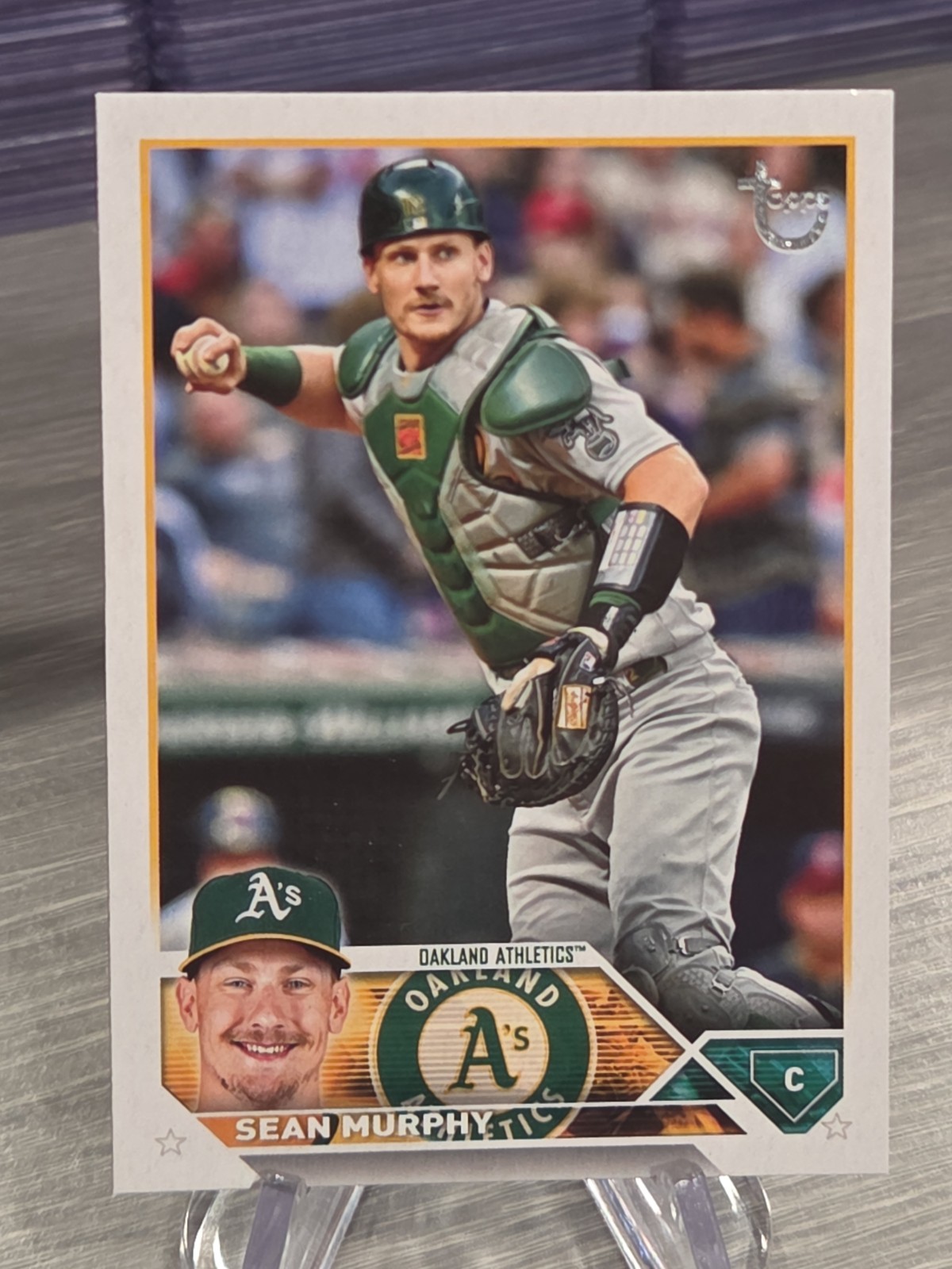 Sean Murphy 2023 Topps Series 1 Vintage Stock /99 #309 Oakland Athletics/Braves
