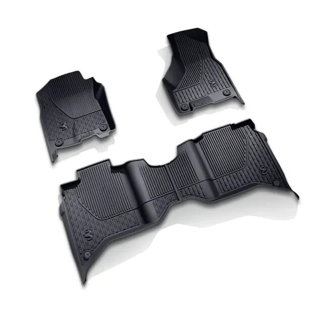 2019-2025 Ram 2500 3500 Front and Rear Row Floor Mat Kit Mopar New OEM