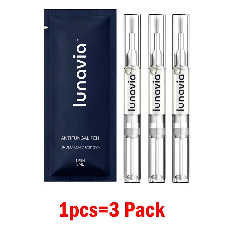 3-15 Pack Lunavia Antifungal Pen,25% Undecylenic Acid – Toenail Fungus Treatment
