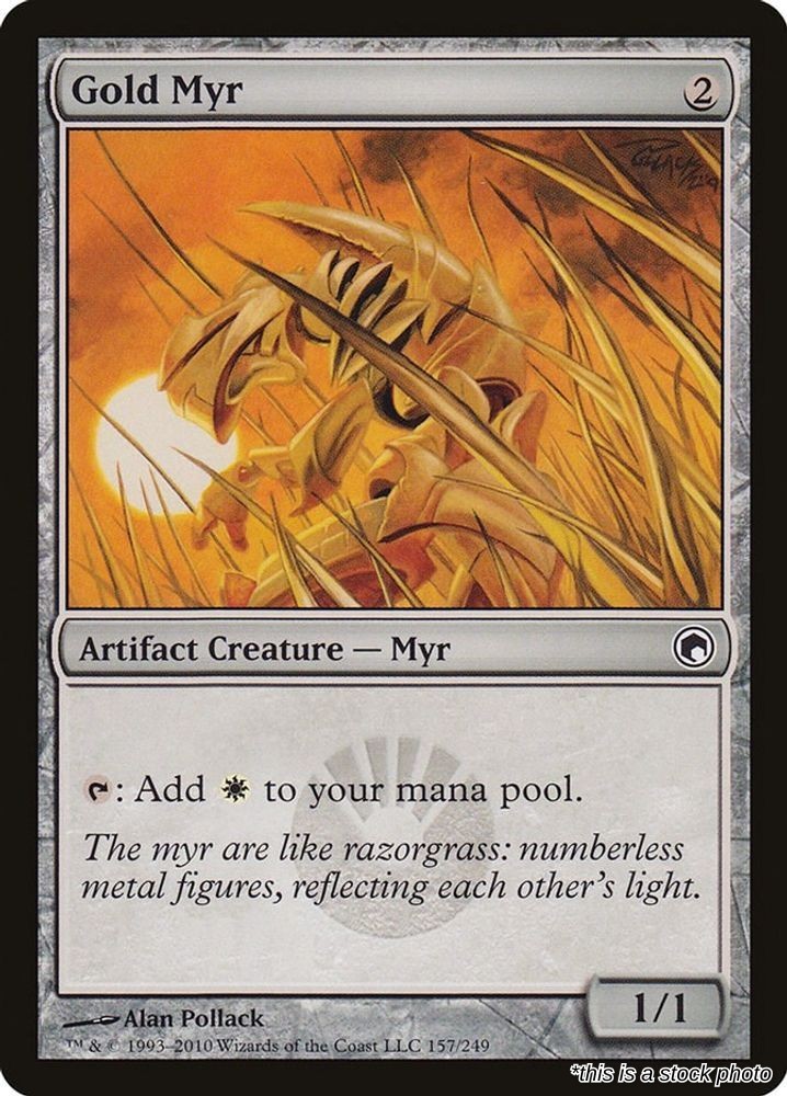Gold Myr Foil [SOM - 157] Common NM