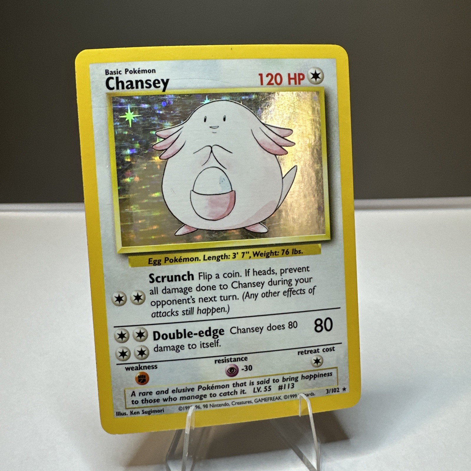 Pokémon TCG Base Set - Chansey Holo # 3/102