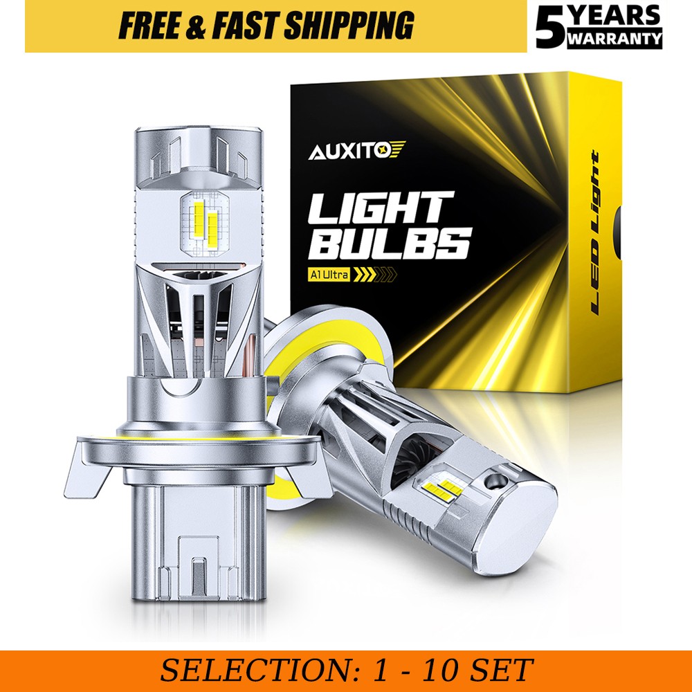H13 9008 LED Headlight Bulb 6500K High/Low Beam Bright White AUXITO 2-20 A1ULTRA