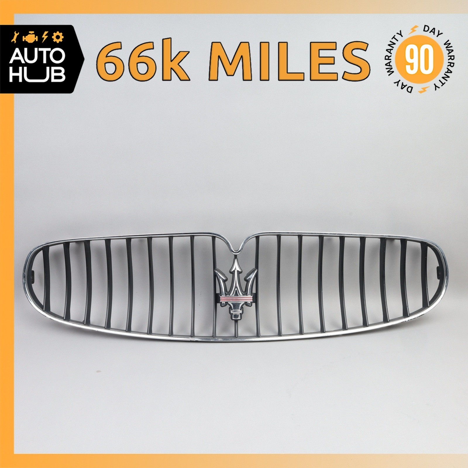 08-16 Maserati GranTurismo M145 Radiator Bumper Grill Grille 68250900 OEM 66k 08-16 Maserati GranTurismo M145 Radiator Bumper Grill Grille 68250900 OEM 66k