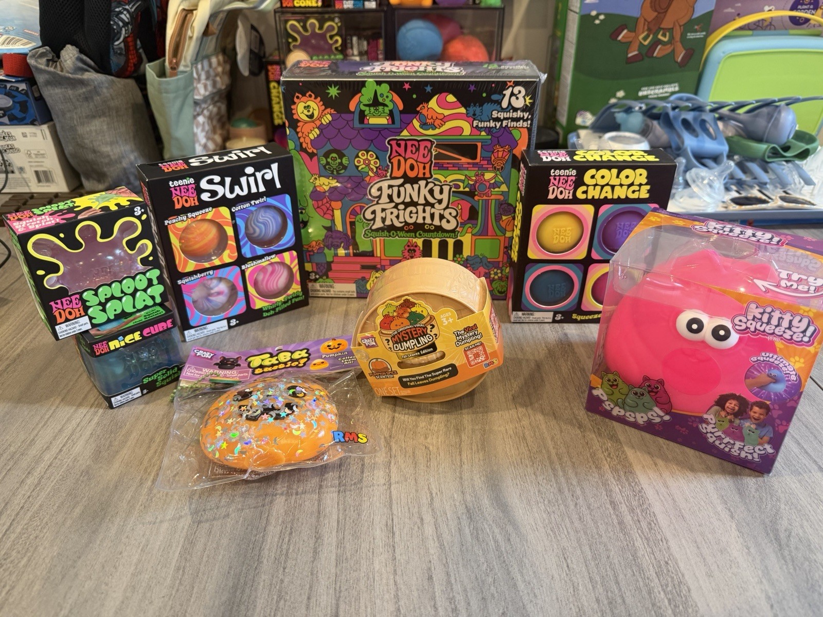 NeeDoh Funky Frights and Random Needoh Bundle-All HTF All 100% Authentic